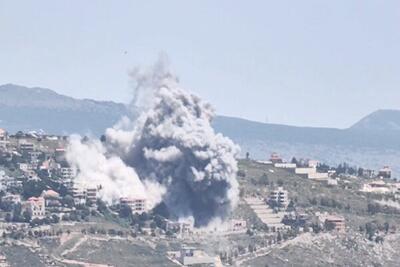 بمباران سنگین شهرک خیام+فیلم/ شلیک ۱۰ موشک از سوی حزب الله