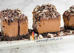 کیک مغزدار با روکش شکلات، یک دسر خوشمزه و راحت با نوتلا + فیلم