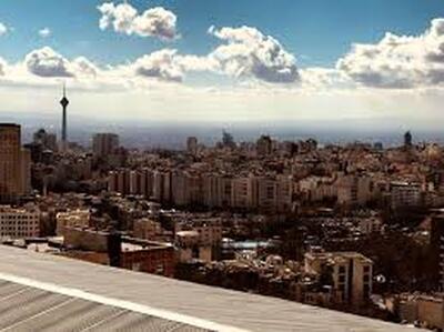 عکسی از رنگین کمان زیبا در آسمان تهران