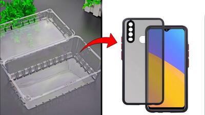 نحوه ساخت قاب گوشی دودی با استفاده از جعبه پلاستیکی!