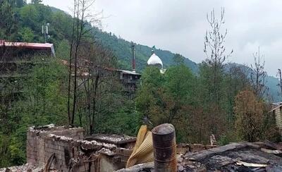 روستای ‌‌امامزاده ابراهیم یک هفته پس از آتش‌سوزی+ تصاویر