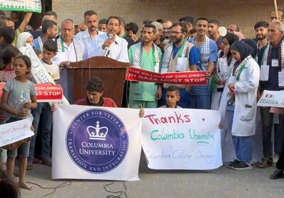 قدردانی دانشجویان غزه از دانشجویان آمریکا و اروپا- فیلم دفاتر خارجی تسنیم | Tasnim