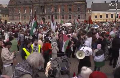 فیلم/ سوئدی‌ها علیه اسرائیل به خیابان ریختند