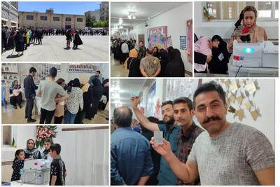 حضور پرشور کرمانشاهیان در دور دوم انتخابات گرمابخش اردیبهشت بهاری