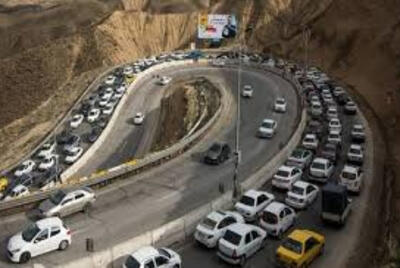 تردد در مسیر جنوب به شمال آزادراه تهران - شمال ممنوع شد