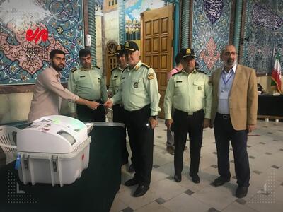 پرسنل نیروی انتظامی پای صندوق رای