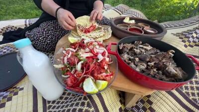 طرز پخت متفاوت کله پاچه، توسط بانوی ترکیه‌ای (فیلم)