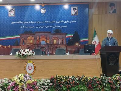 رئیس کل دادگستری استان کرمان: برخورد با بدهکاران دانه درشت بانکی در دستور کار قضایی است