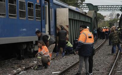 (ویدئو) برخورد دو قطار در پایتخت آرژانتین
