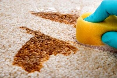 تمیز کردن قطعی لکه های فرش