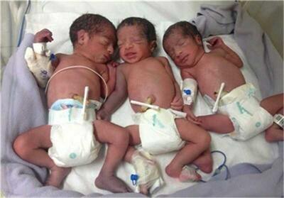 تولد سه قلوها در بیمارستان شهید بهشتی کاشان