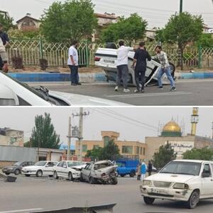 دو سانحه عجیب رانندگی امروز در تبریز