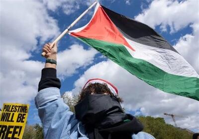 ادامه اعتراضات در آمریکا در حمایت از فلسطین - تسنیم