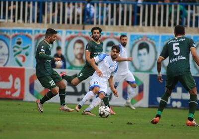 پیروزی شمس آذر مقابل ملوان در نیمه نخست - تسنیم