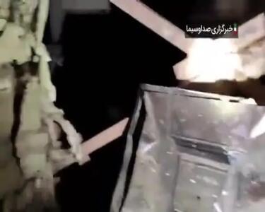 ببینید| اولین ویدئو از داخل منزل مسکونی که در میدان نامجو منفجر شد