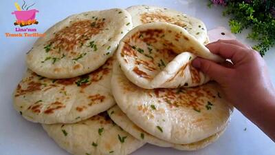 (ویدئو) نحوه درست کردن نان ترکی بدون فر؛ یک نان نرم، لطیف و خوشمزه