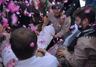 پیکر شهید گمنام دفاع مقدس در کرج تشییع شد 