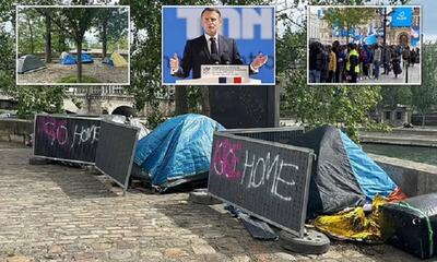 اتهام به رئیس جمهور فرانسه به خاطر پنهان کردن فقر در آستانه المپیک