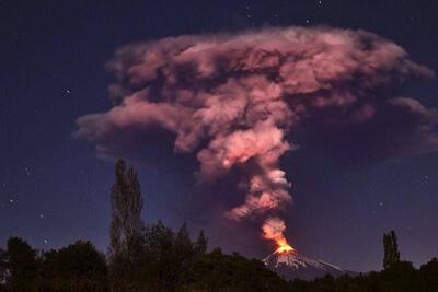 لحظه هولناک فوران آتشفشان مرگبار سانتیاگویتو/فیلم