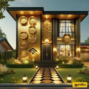 خلاقیت بینظیر معمار خوش ذوق در طراحی خانه با الهام از لانه زنبور عسل+عکس/ خوشایند و جذاب برای جویندگان سبکهای خاص طراحی