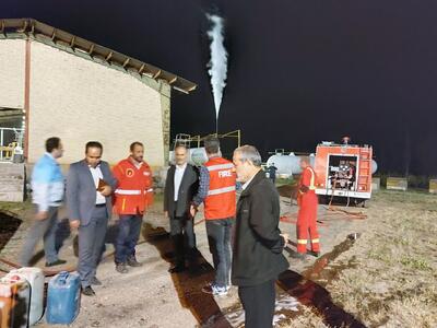 نشت گاز مایع از تانکر سوخت‌رسان در خلخال