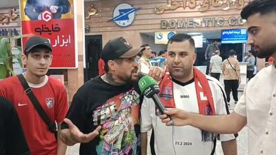 اختصاصی/ صحبتهای هواداران نساجی در فرودگاه دشت ناز ساری قبل از بازی مقابل استقلال خوزستان