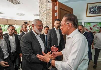 گفتگوی هنیه در خصوص آخرین تحولات غزه با نخست وزیر مالزی