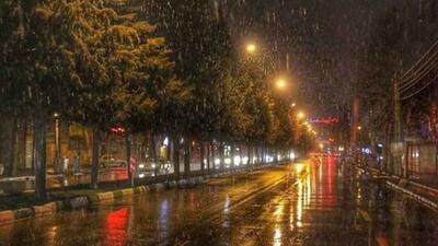 تصاویر بارش شبانه و سیل آسا در تهران