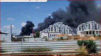 آتش‌سوزی در پایگاه نظامی اسرائیل در تل‌آویو+ فیلم