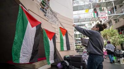 پلیس دانشجویان طرفدار فلسطین در دانشگاه ژنو را متفرق کرد