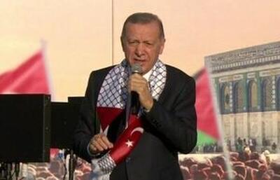 اردوغان: حماس از اراضی اشغالی خود دفاع می‌کند