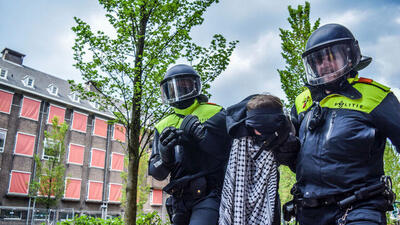 تعطیلی کلاس‌ها در دانشگاه آمستردام در پی به خشونت کشیدن شدن تظاهرات علیه اسرائیل