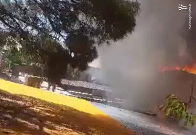 فیلم/ آتش‌سوزی در یک انبار بزرگ در تهران