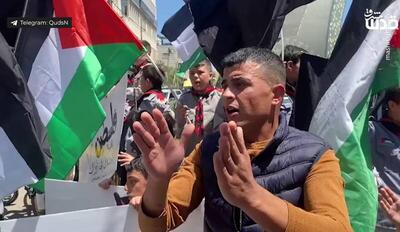 فیلم/ تظاهرات در الخلیل به مناسبت روز اشغال فلسطین