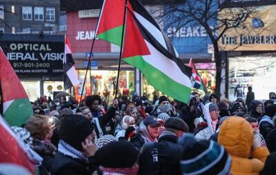 تظاهرات گسترده برای توقف جنگ غزه در نیویورک و شیکاگوی آمریکا