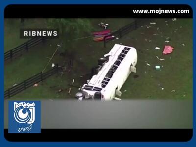 فیلم / 53 کشته و زخمی در واژگونی اتوبوس در فلوریدا
