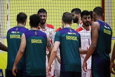 شکست والیبالیست‌های ایران مقابل برزیل
