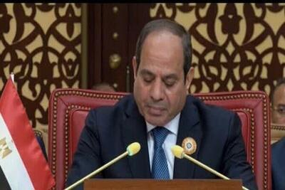 رئیس‌جمهور مصر: دو راه بیشتر باقی نمانده است؛ صلح یا نابودی