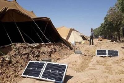 روشنایی چادرهای عشایر ایلام با پنل های خورشیدی| دغدغه برق رفع شد