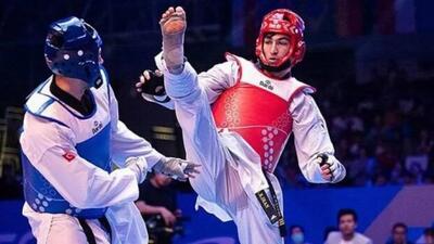 مدال طلای تکواندوکار المپیکی ایران در آسیا/ خوش روش به مدال نقره رسید