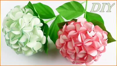 اوریگامی سه بعدی گل های کاغذی ادریسی!