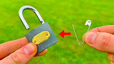 (ویدئو) دیگر نیازی به قفل ساز ندارید؛ سه روش برای باز کردن قفل بدون کلید!