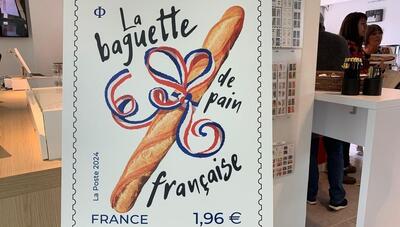 (ویدئو) فرانسه تمبر با عکس و بوی نان باگت منتشر کرد