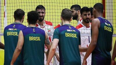 توقف والیبالیست‌های ایران مقابل برزیل