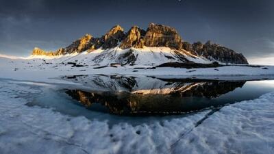 یکی از خاص ترین مناظر طبیعی جهان: طلوع آفتاب در رشته کوه آلپ