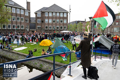 ویدیو/ پیروزی دانشجویان حامی فلسطین در بلژیک