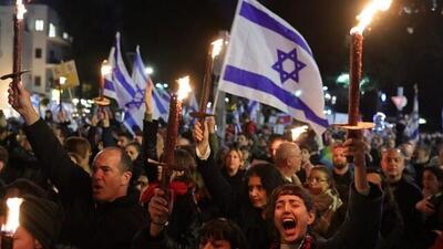 صهیونیست های معترض دوباره به خیابان های تل آویو بازگشتند