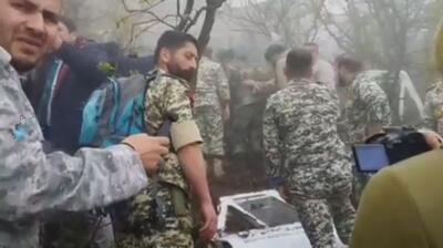محل حادثه توسط تکاوران نیروی زمینی ارتش قرق شده / ممنوع الورود برای کلیه افراد (فیلم)
