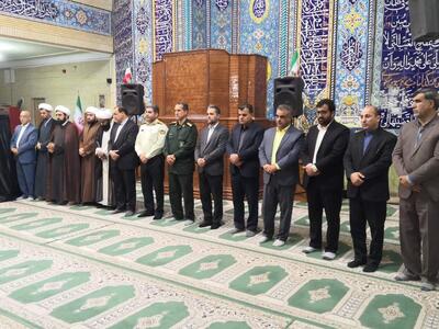 برگزاری مراسم عزاداری رئیس جمهور شهید در مسجد جامع سرابله