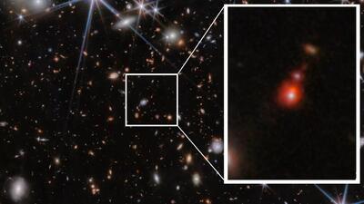 تلسکوپ جیمز وب دورترین جفت سیاه‌چاله درحال ادغام را رصد کرد